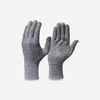 Bezšvové spodné rukavice na horskú turistiku Trek 500 sivé