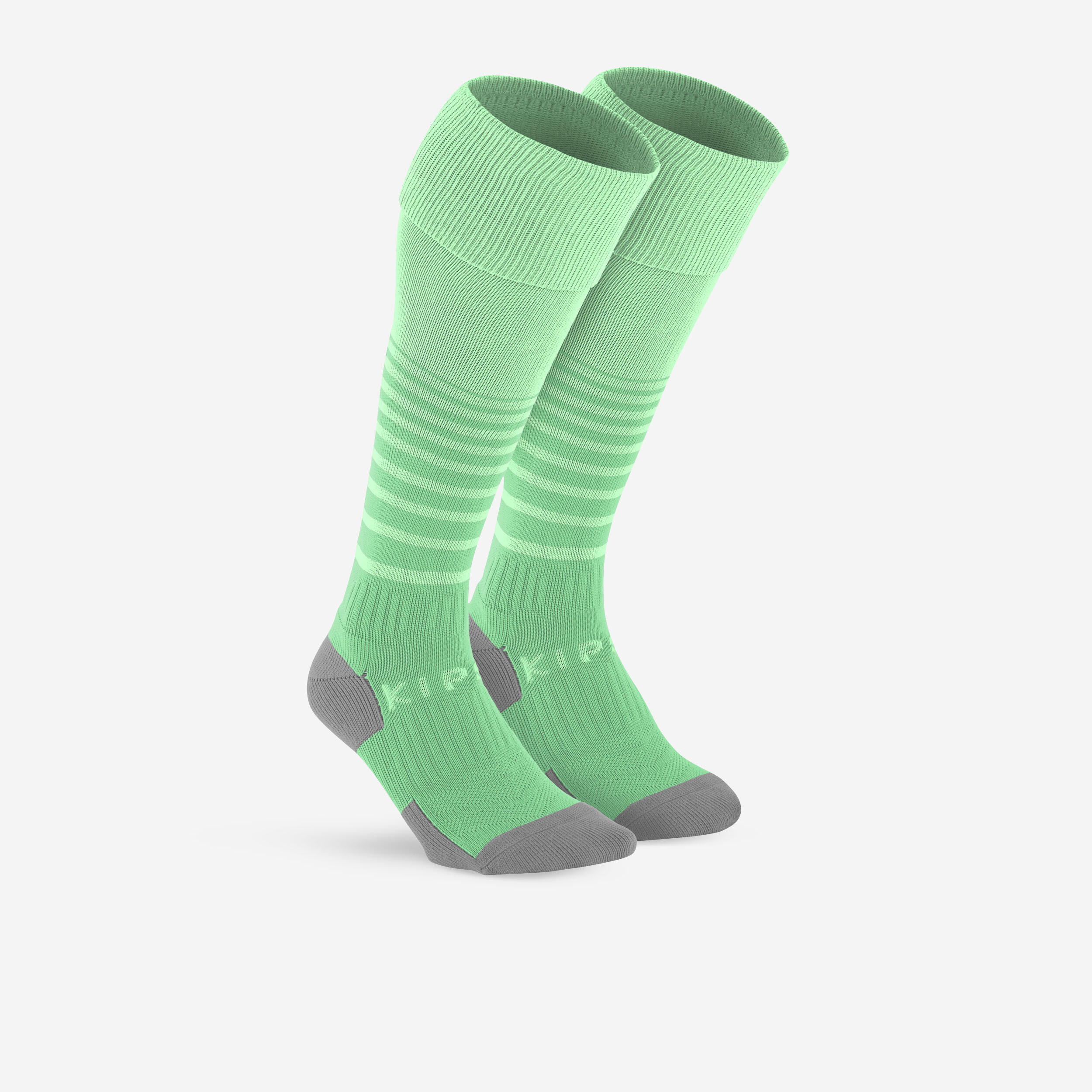 KIPSTA Kids' breathable football socks, emerald