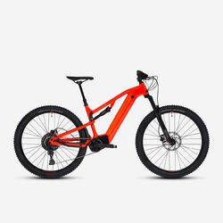 Vélo VTT électrique tout suspendu 29" - E-EXPL 520 S Rouge vif