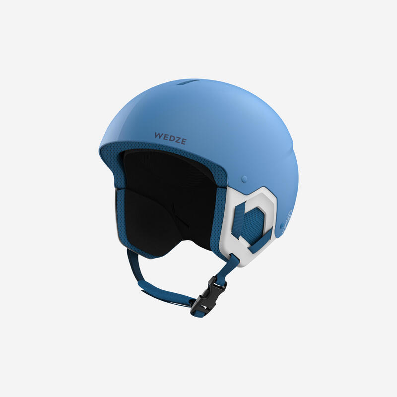 Casco sci bambino 500 azzurro pinguini