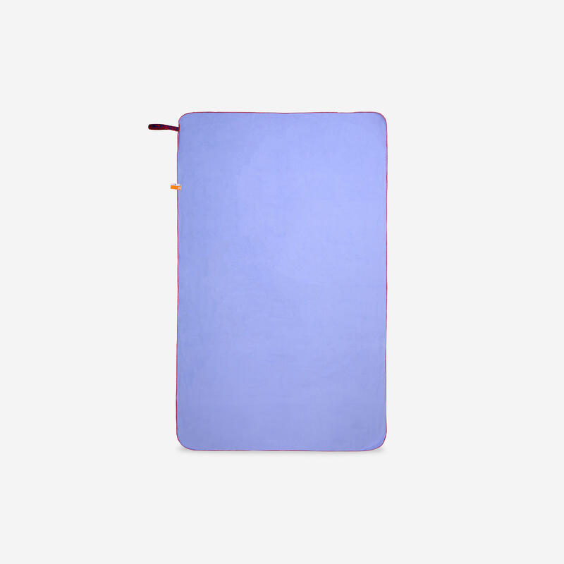Microfibre Towel Compact Size L 80 x 130 cm light purple