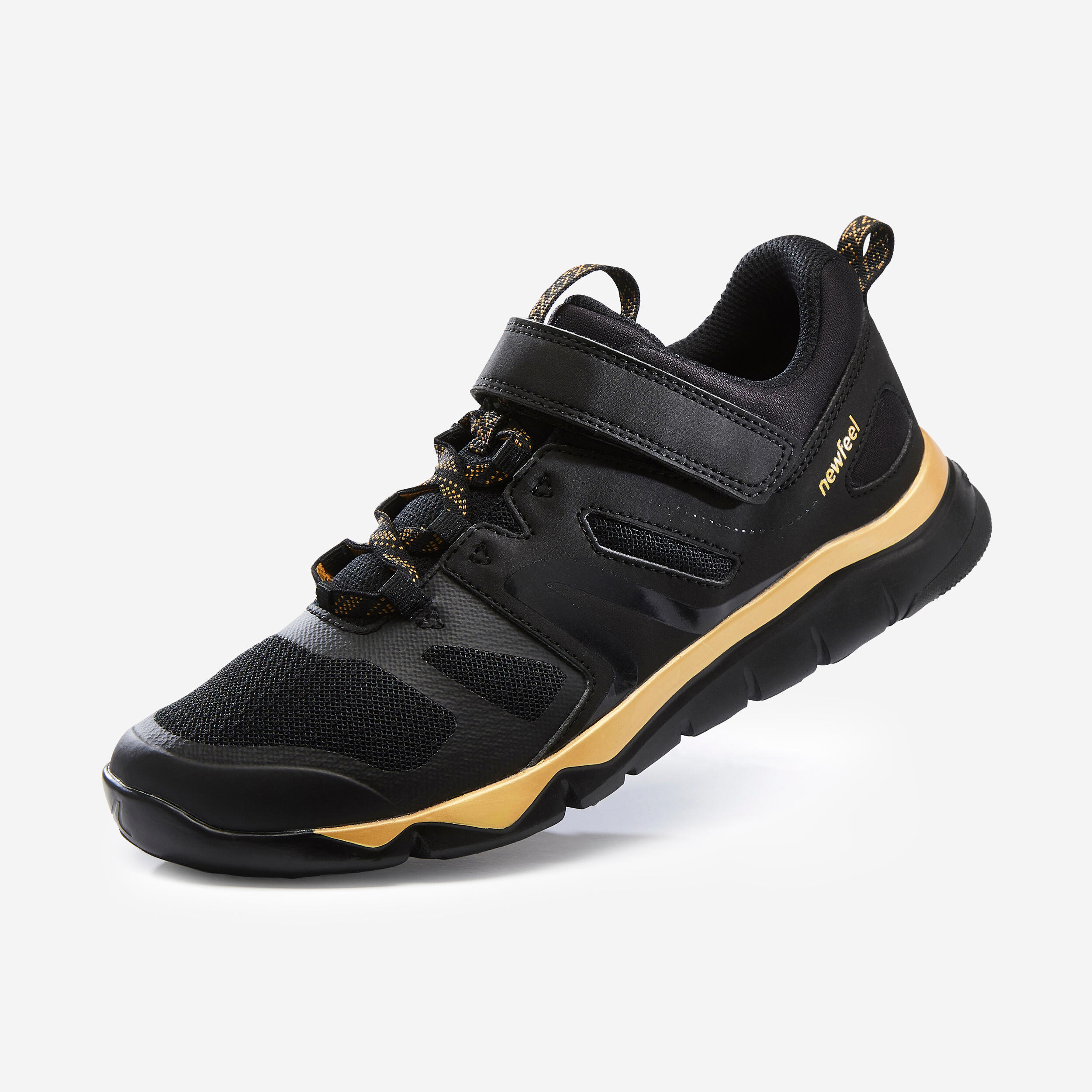 black and gold shoes kids