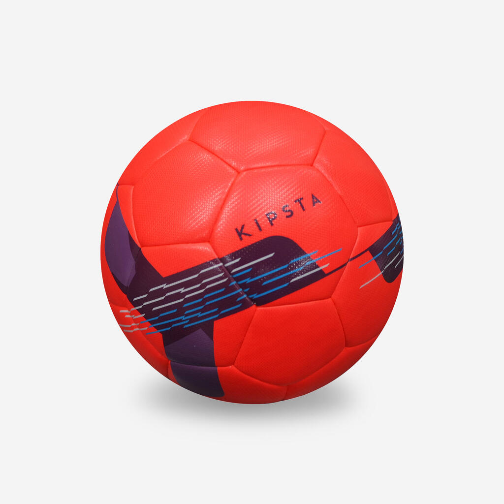 Fussball Grösse 5 - F500 Hybrid grau/rot