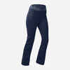 Women's Warm and Fitted Ski Trousers 500-Navy Blue