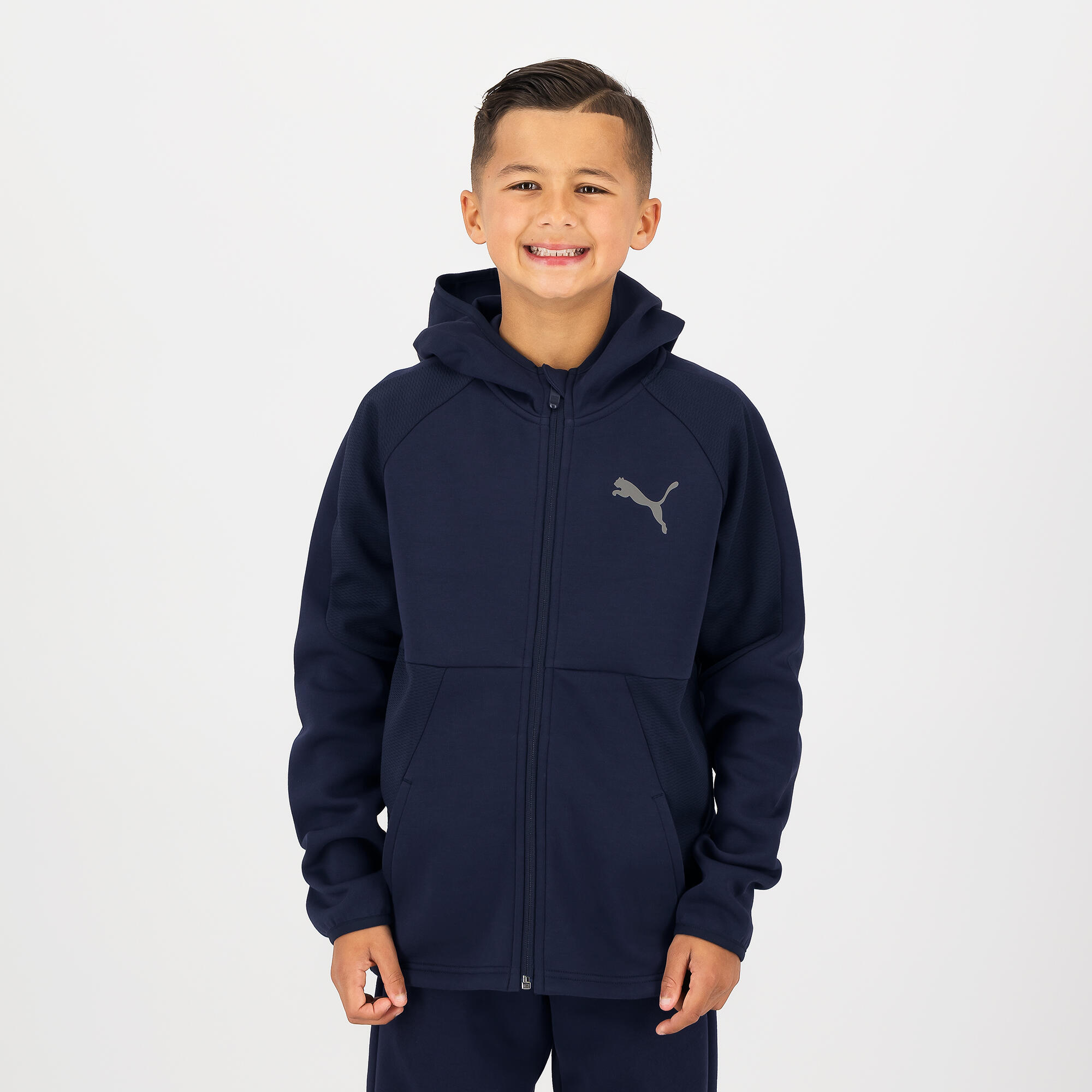 Puma Giacca con cappuccio per bambini - blu