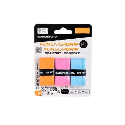 Badminton Griffband - Fun 3 Stück bunt