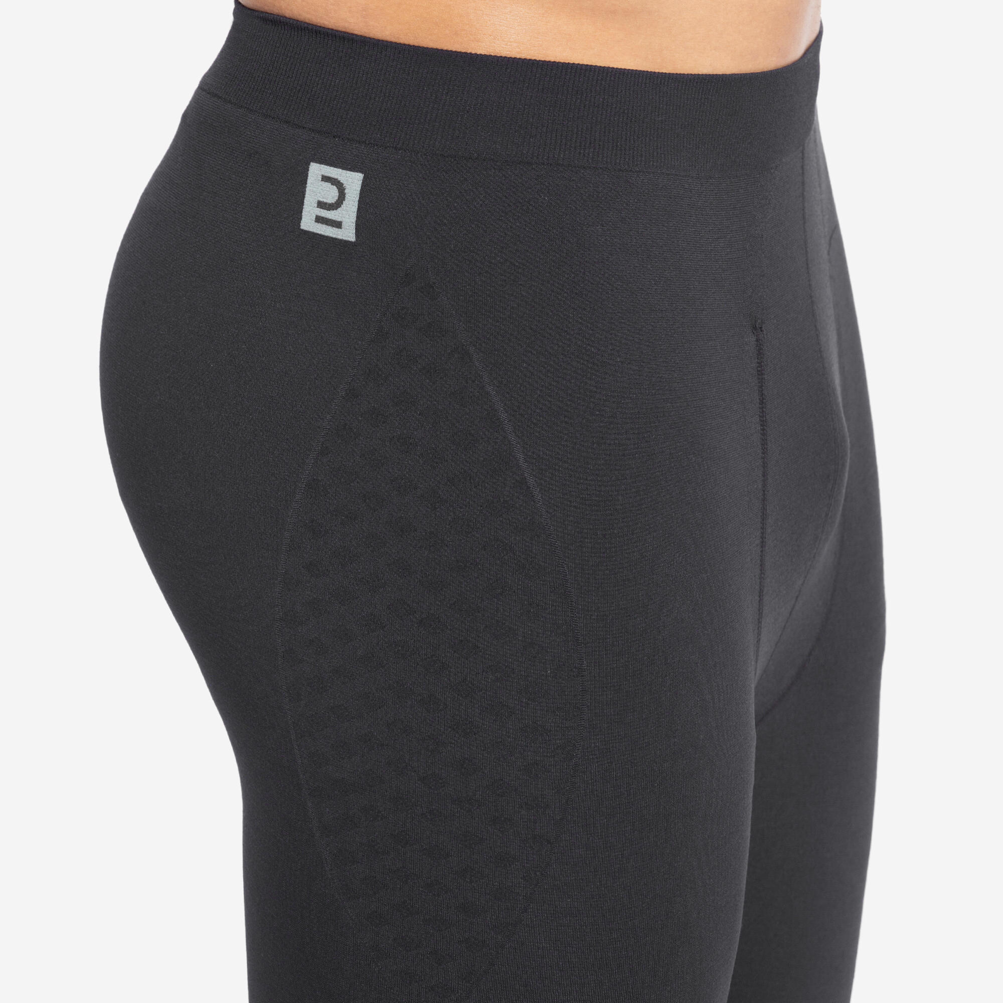 Adult Compression Shorts Groin Guard Compatible Black
