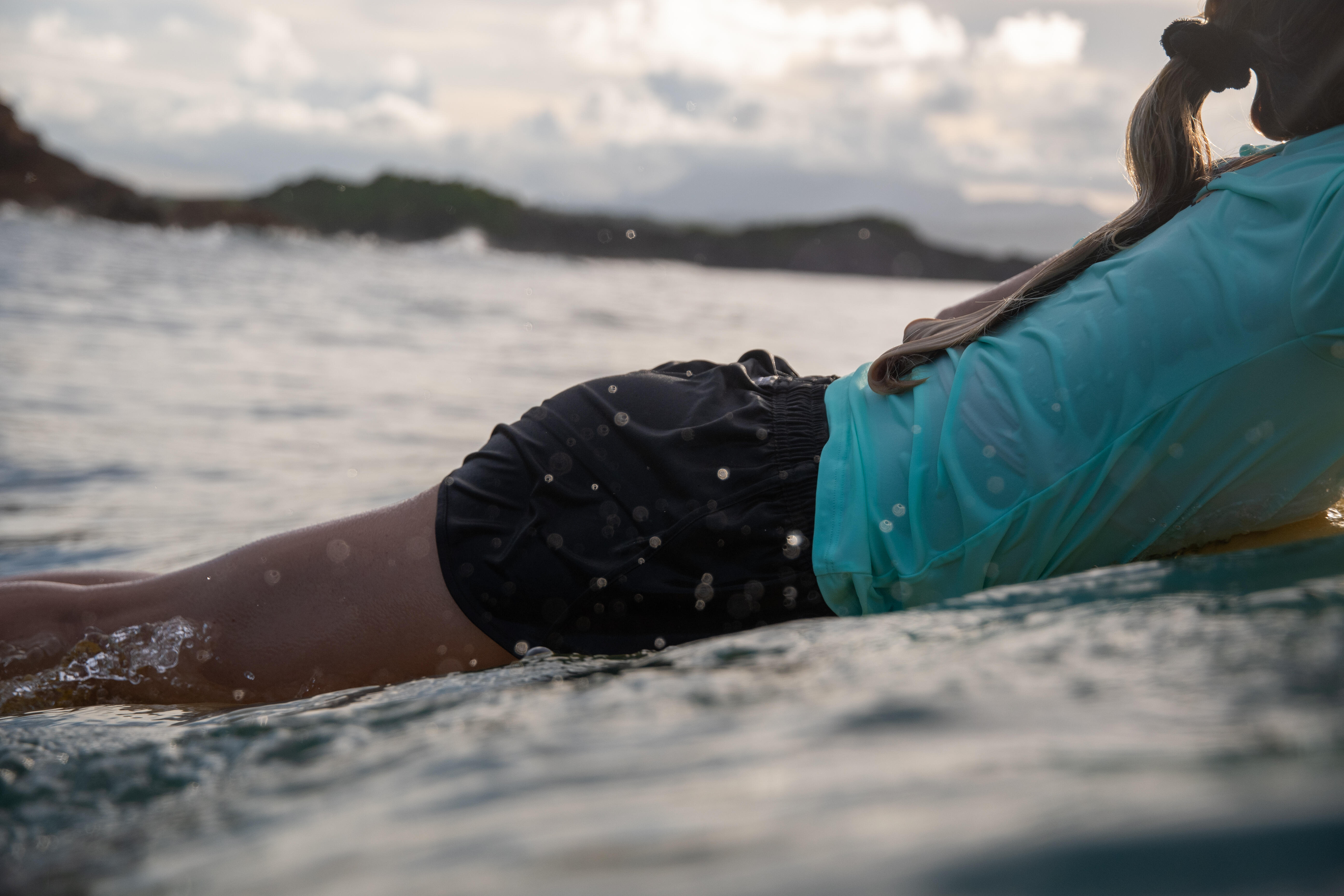 Short de surf – 100 noir - OLAIAN