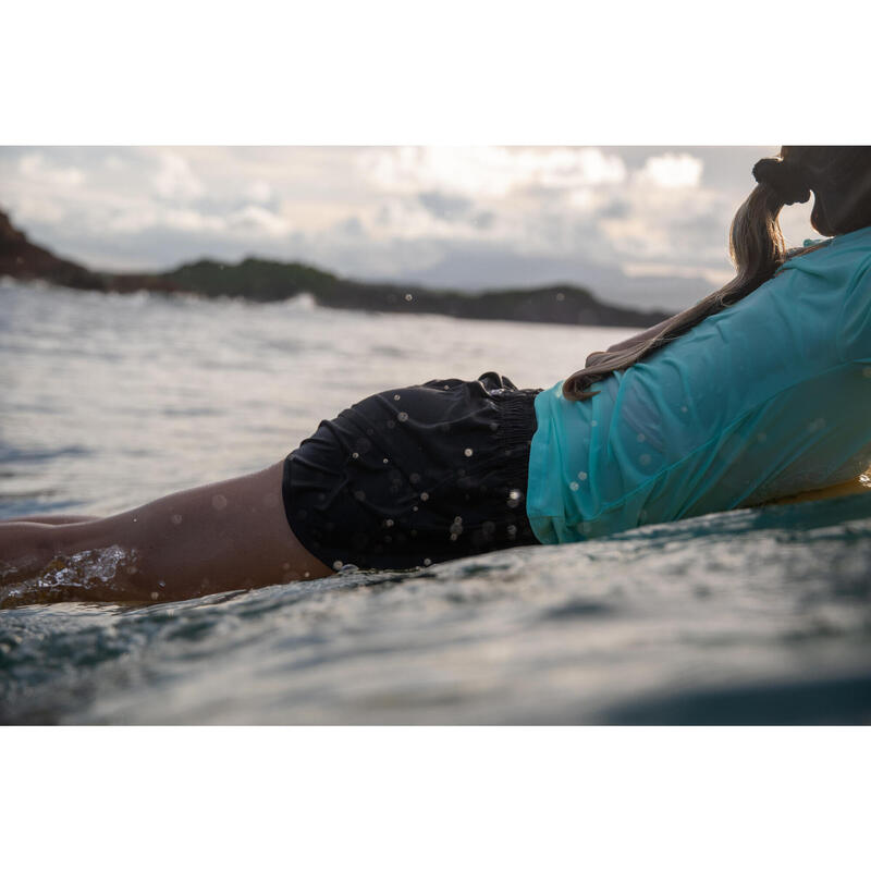 Şort de baie surf Negru Fete