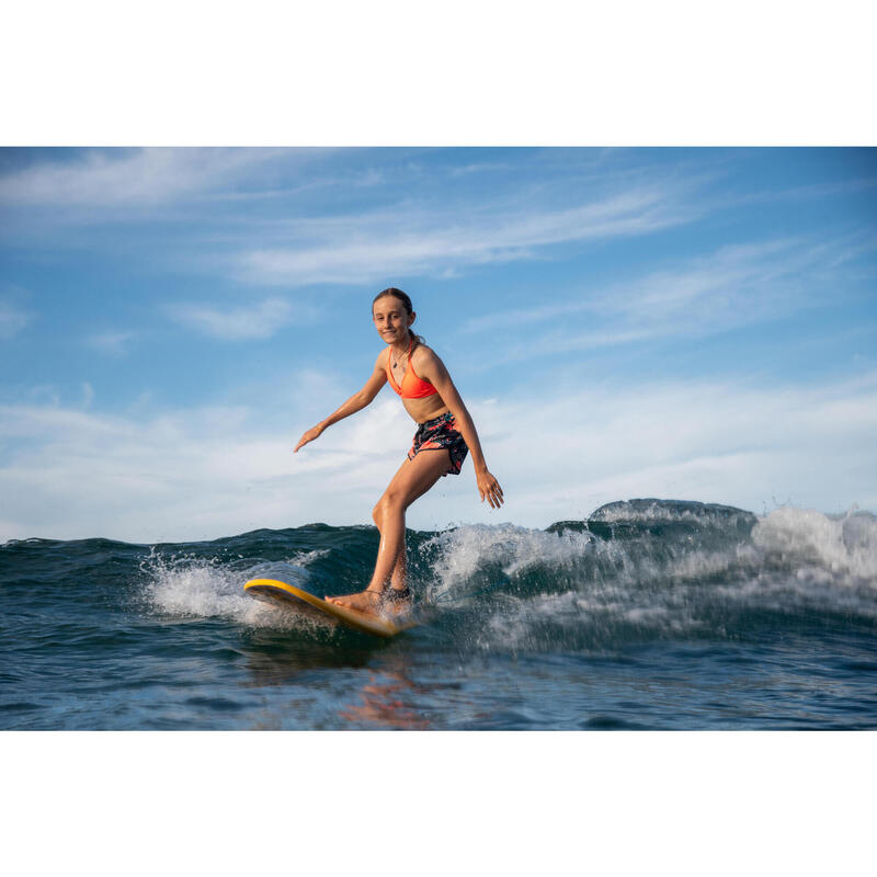 Șort baie surf Shiso Negru Fete