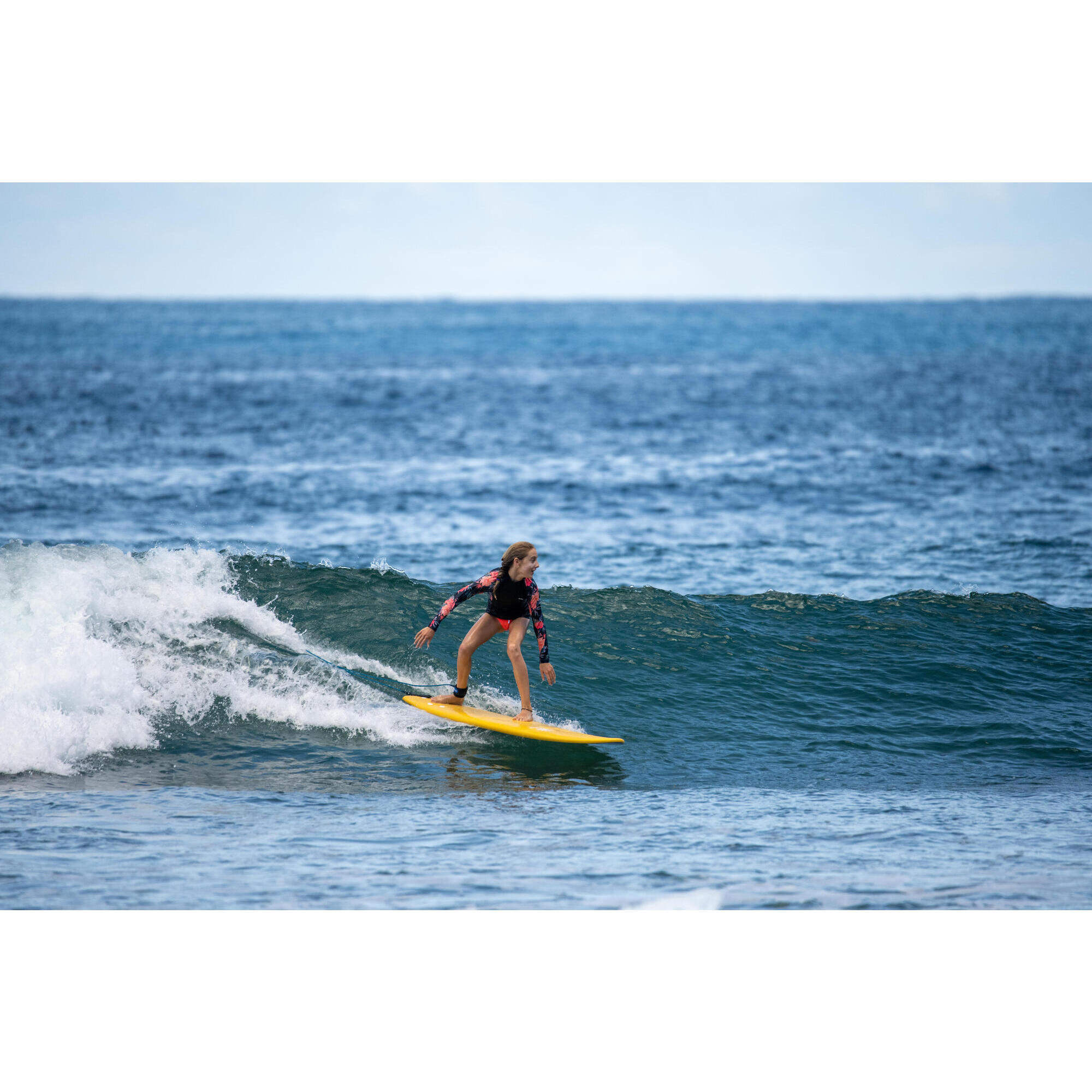 6' foam surfboard - 500 yellow