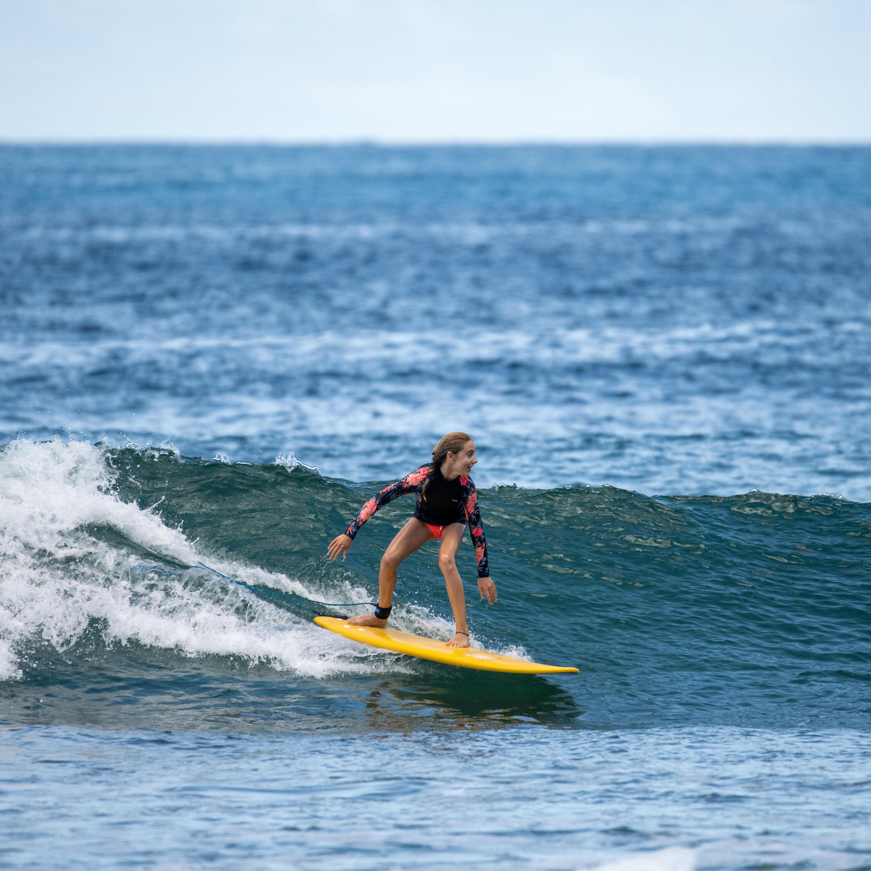 Maillot dermoprotecteur de surf à manches longues enfant, 500 5/7