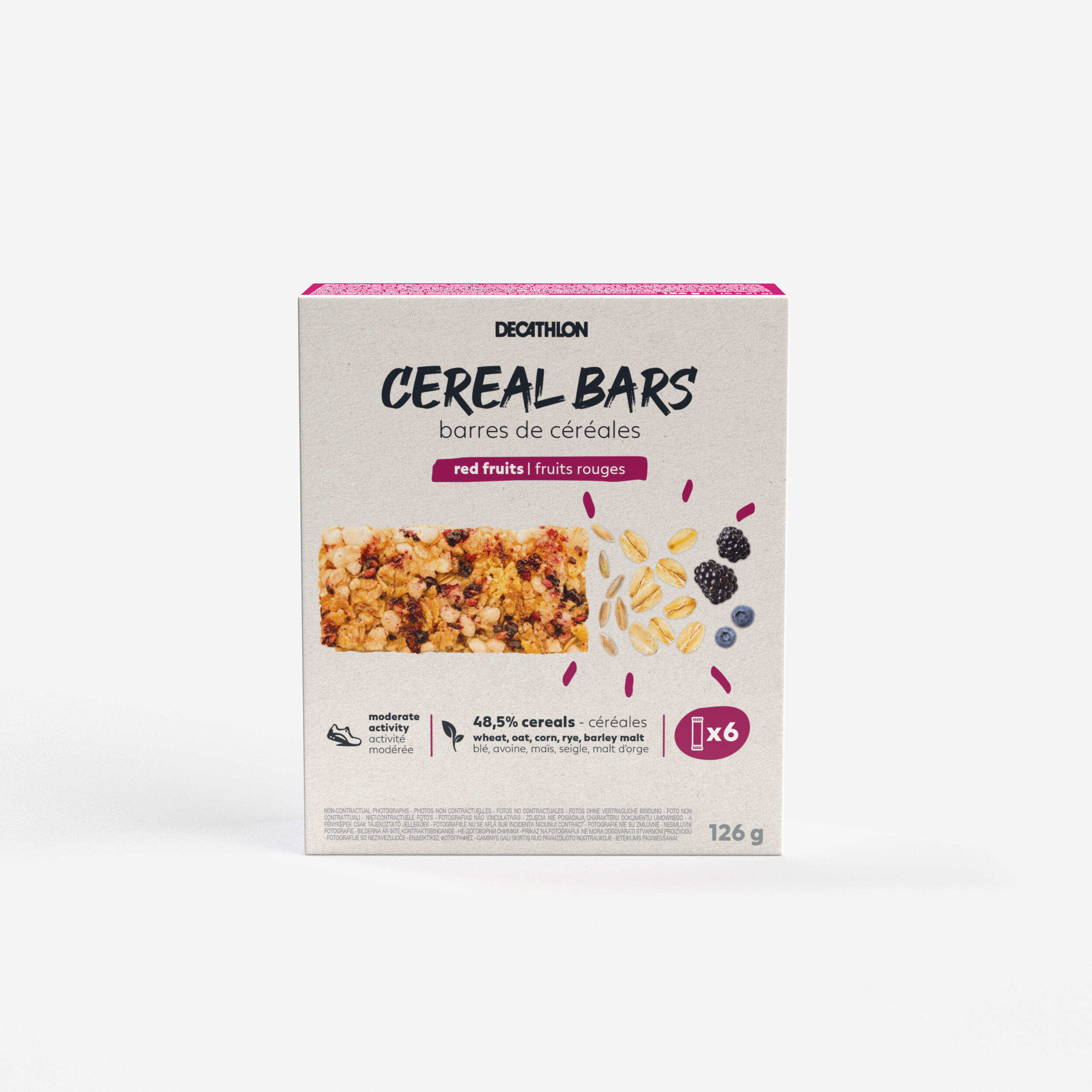 Decathlon - Barre De Céréales Fruits Rouges X6 - Barre Céréales - Nutrition Et Soin - - Taille Unique - Decathlon