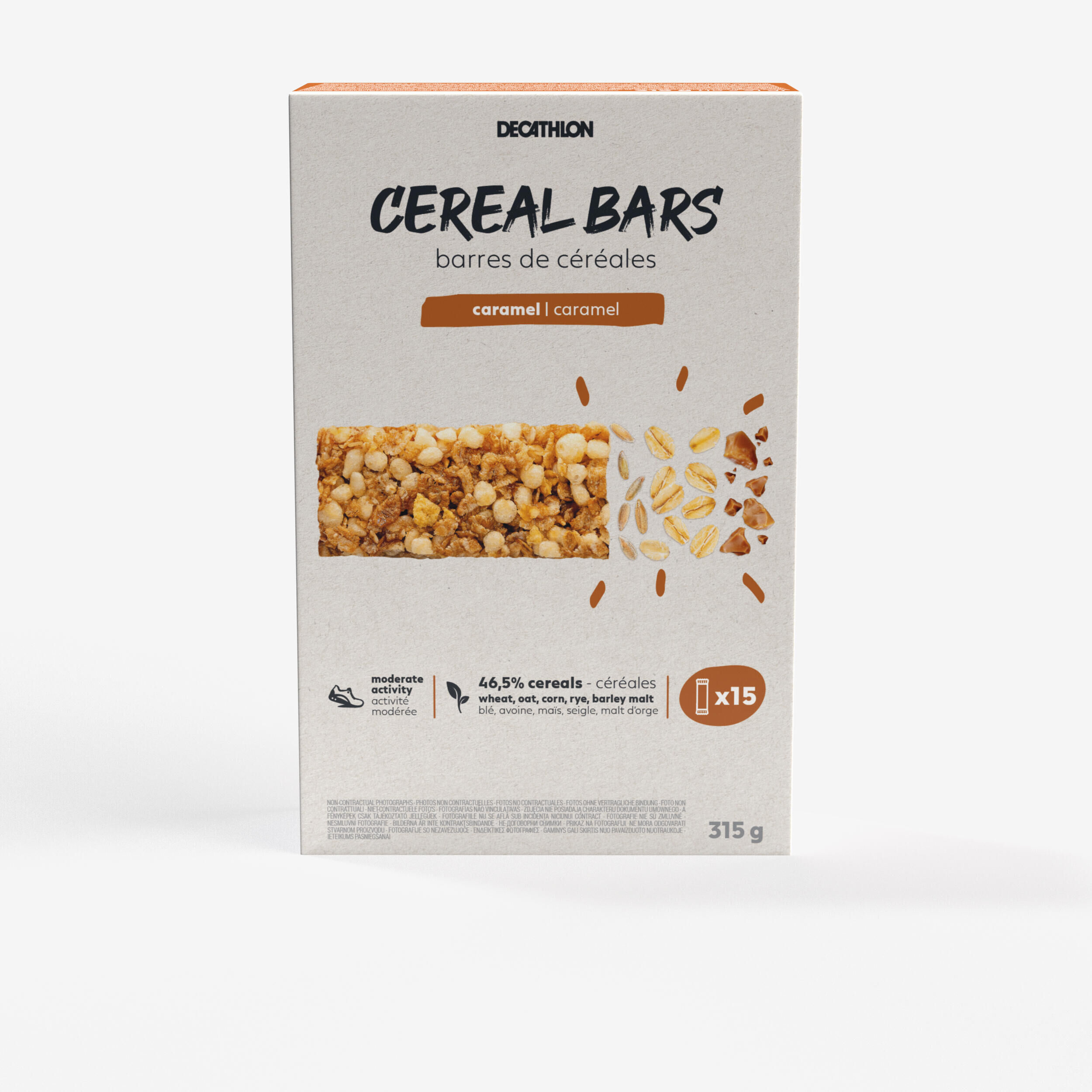 DECATHLON Caramel cereal bar x 15