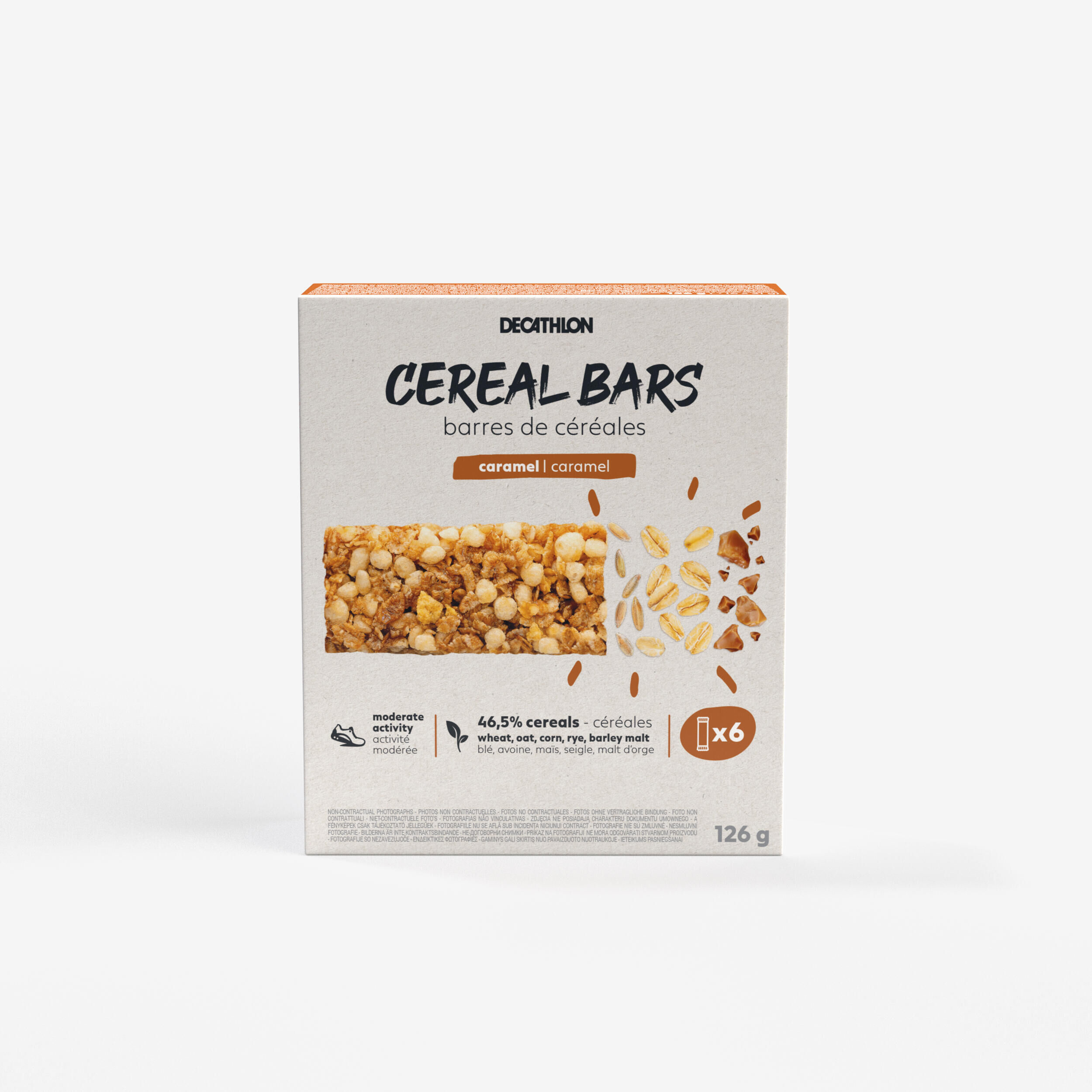DECATHLON Caramel cereal bar x6