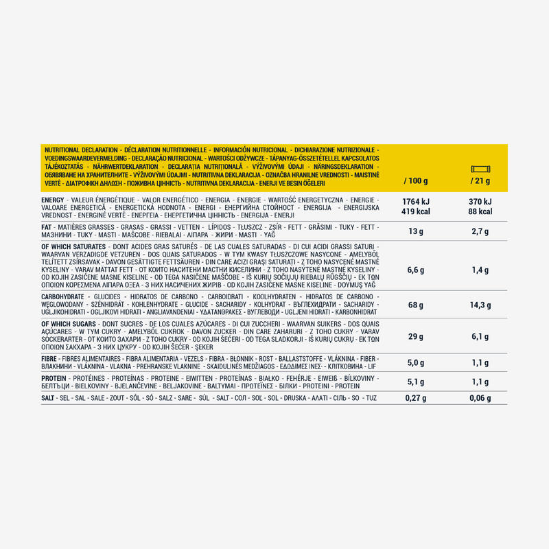 Barretta ai cereali CLAK alla banana e cioccolato fondente 21g