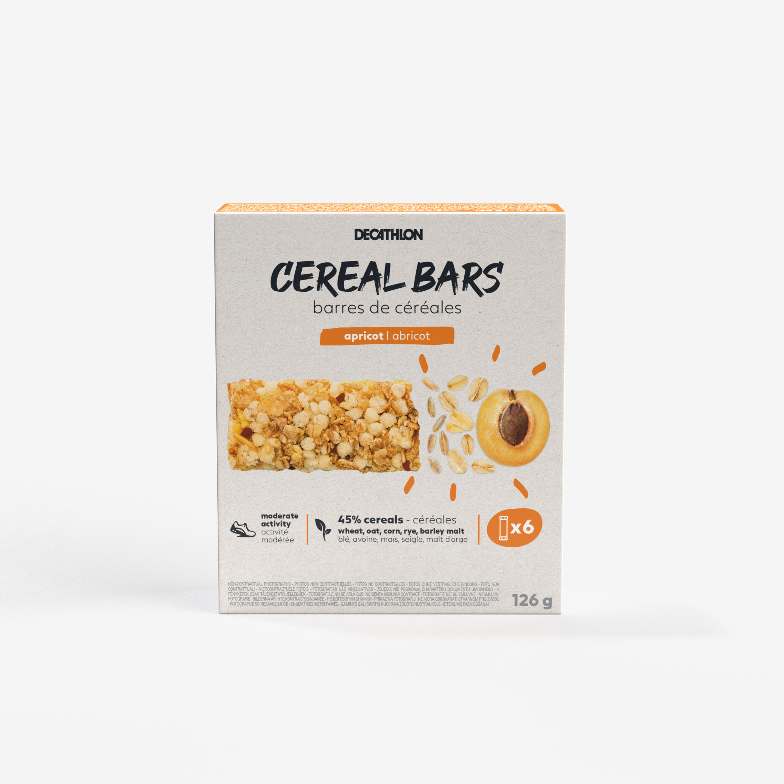 DECATHLON Apricot cereal bar x 6