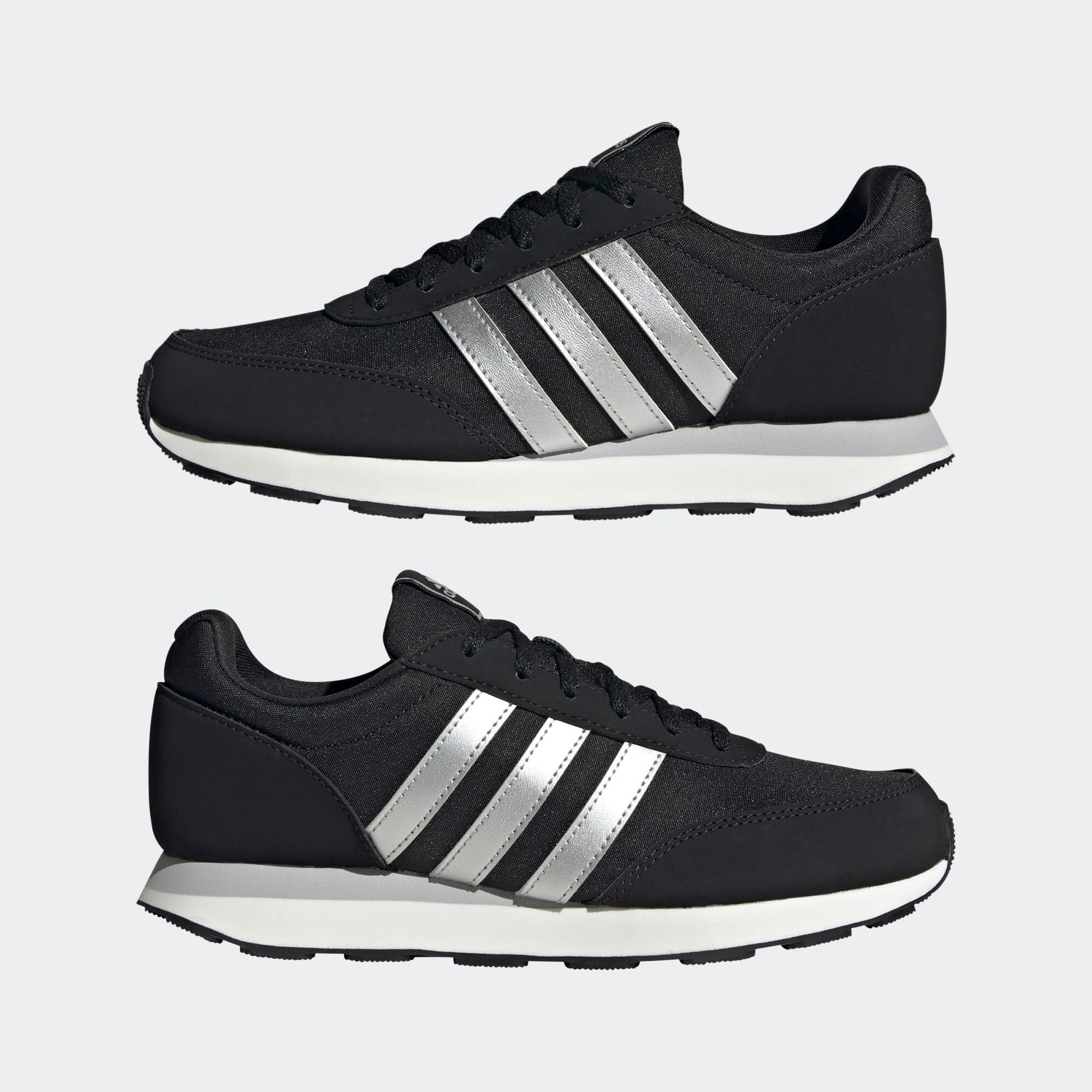 WOMEN'S ADIDAS RUN 60s 3.0 URBAN WALKING TRAINERS - BLACK 6/8