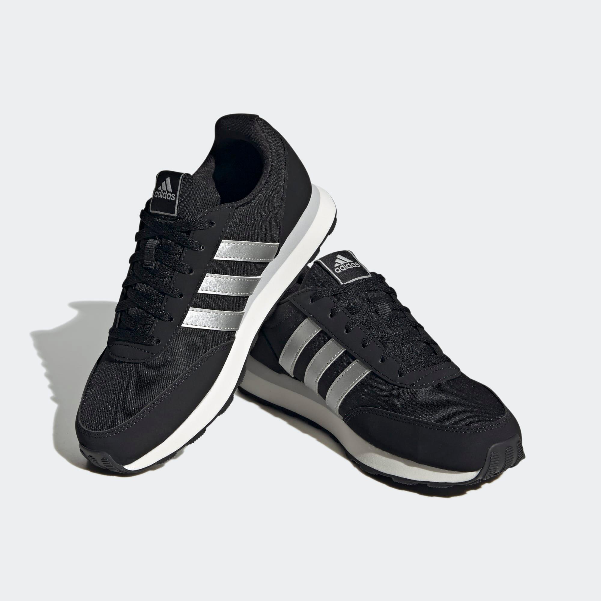 WOMEN'S ADIDAS RUN 60s 3.0 URBAN WALKING TRAINERS - BLACK 2/8