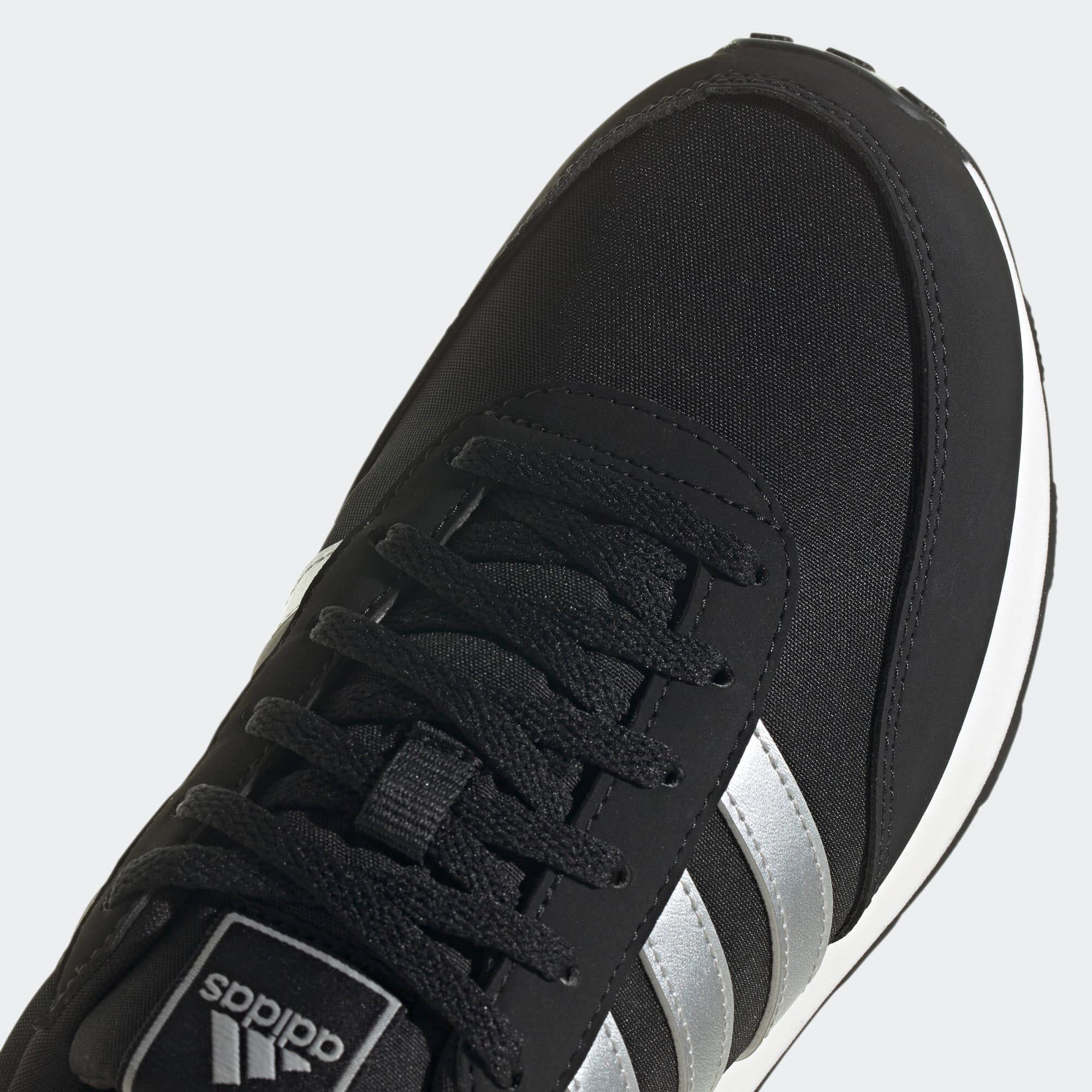 WOMEN'S ADIDAS RUN 60s 3.0 URBAN WALKING TRAINERS - BLACK 3/8