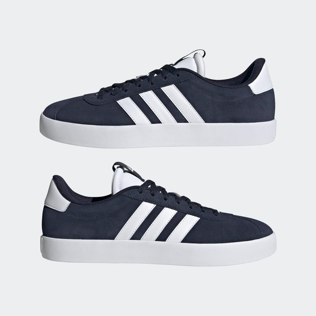 MEN'S ADIDAS VL COURT 3.0 SUEDE WALKING TRAINERS - BLUE