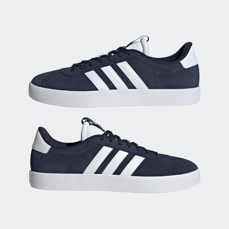 BASKETS DE MARCHE HOMME ADIDAS VL COURT 3.0 SUEDE BLEU