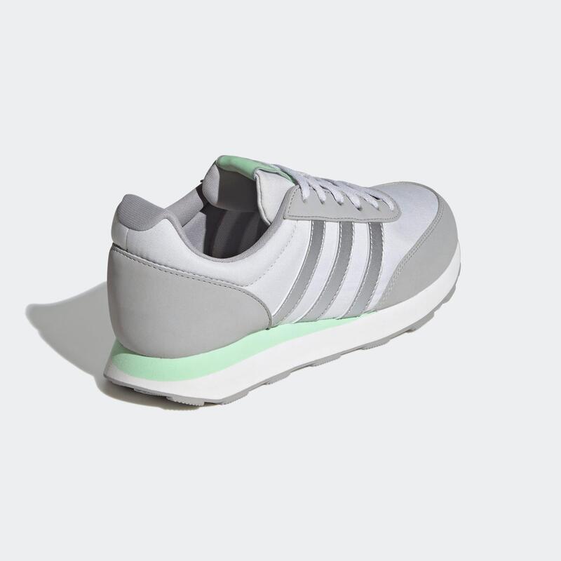 Baskets de marche urbaine femme, Run 60s 3.0 gris vert