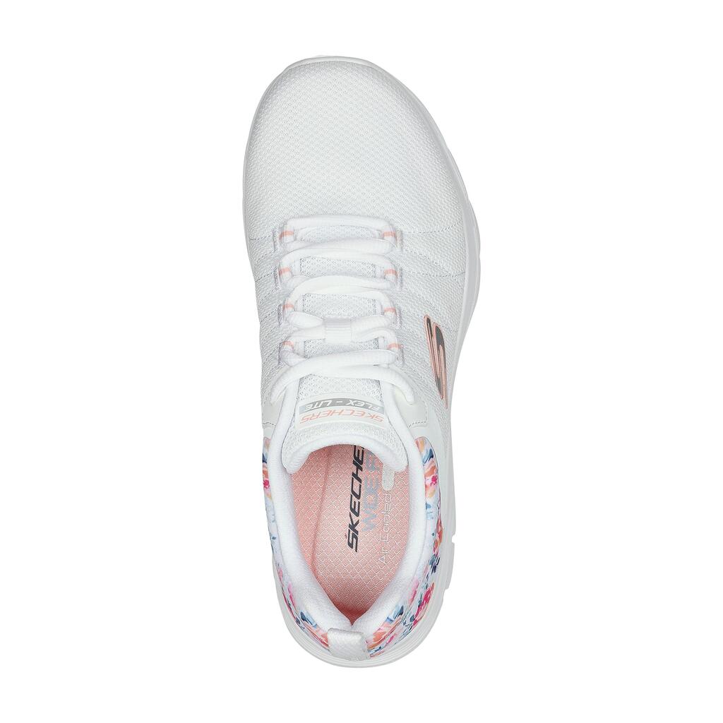 Sieviešu fitnesa soļošanas apavi “Flex Appeal 4.0”, balti