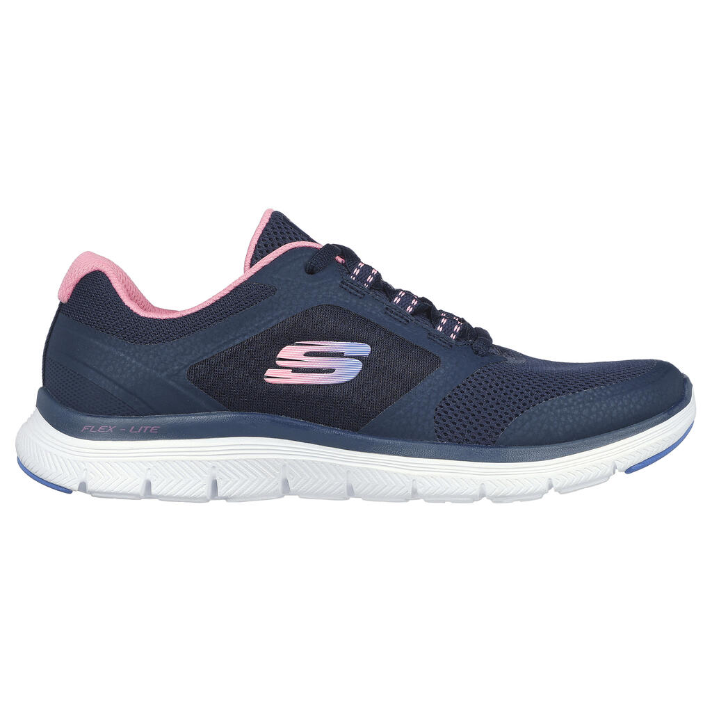 WOMEN'S FLEX APPEAL 4.0 BRIGHT NIGHTS FITNESS WALKING TRAINERS - NAVY