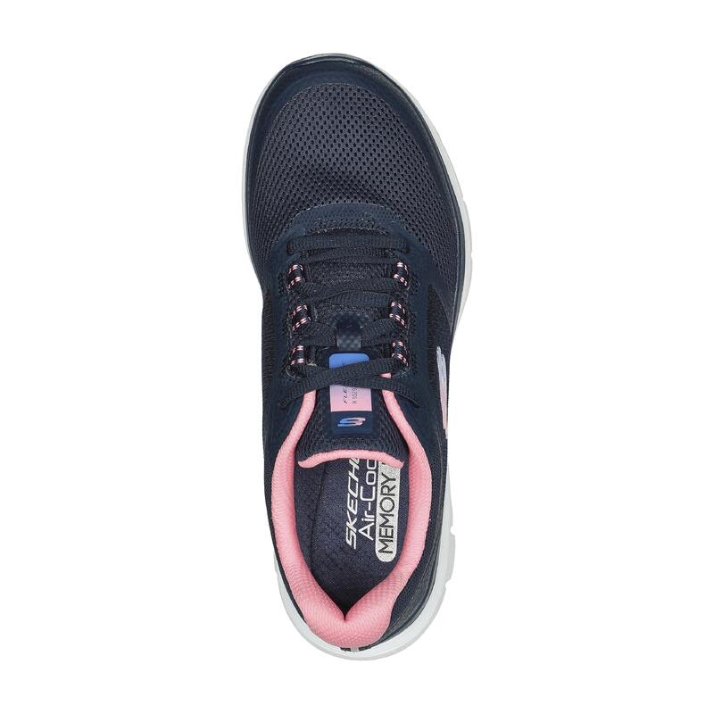 Sneakers voor sportief wandelen dames Flex Appeal 4.0 Bright Nights marineblauw