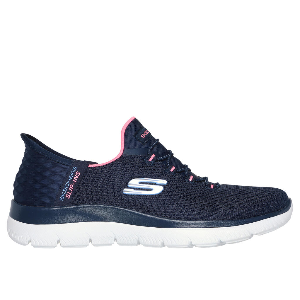 Moteriški ėjimo batai „Skechers Slip Ins Summits Diamond Dream Fitness“, mėlyni