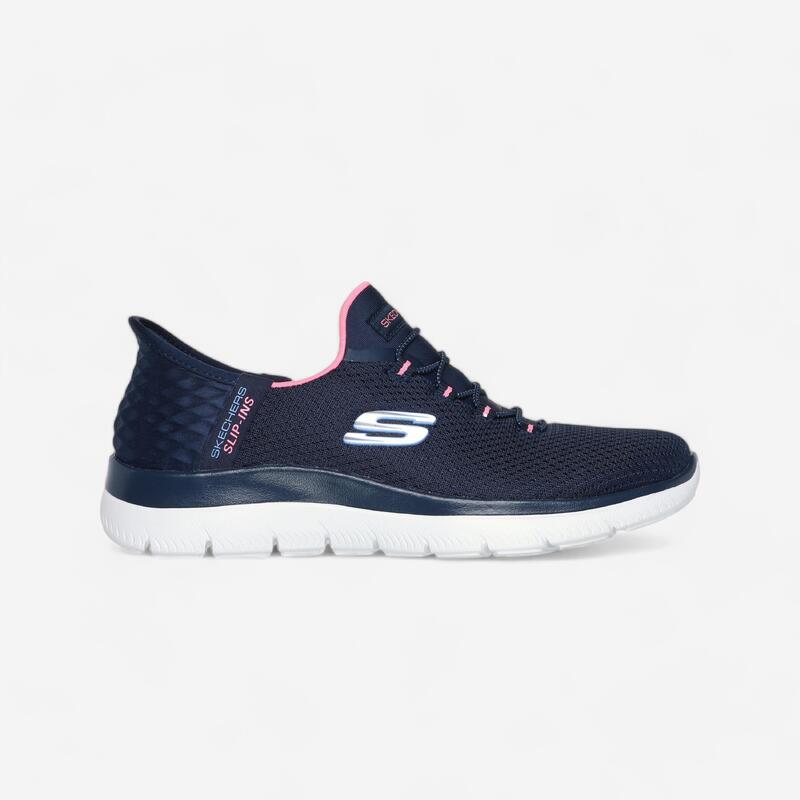 Încălțăminte mers sportiv SKECHERS SLIP INS SUMMITS DIAMOND DREAM Bleumarin Damă