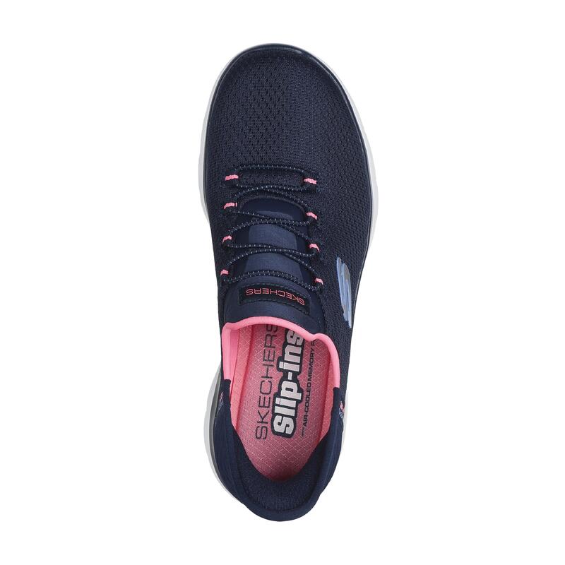 Încălțăminte mers sportiv SKECHERS SLIP INS SUMMITS DIAMOND DREAM Bleumarin Damă