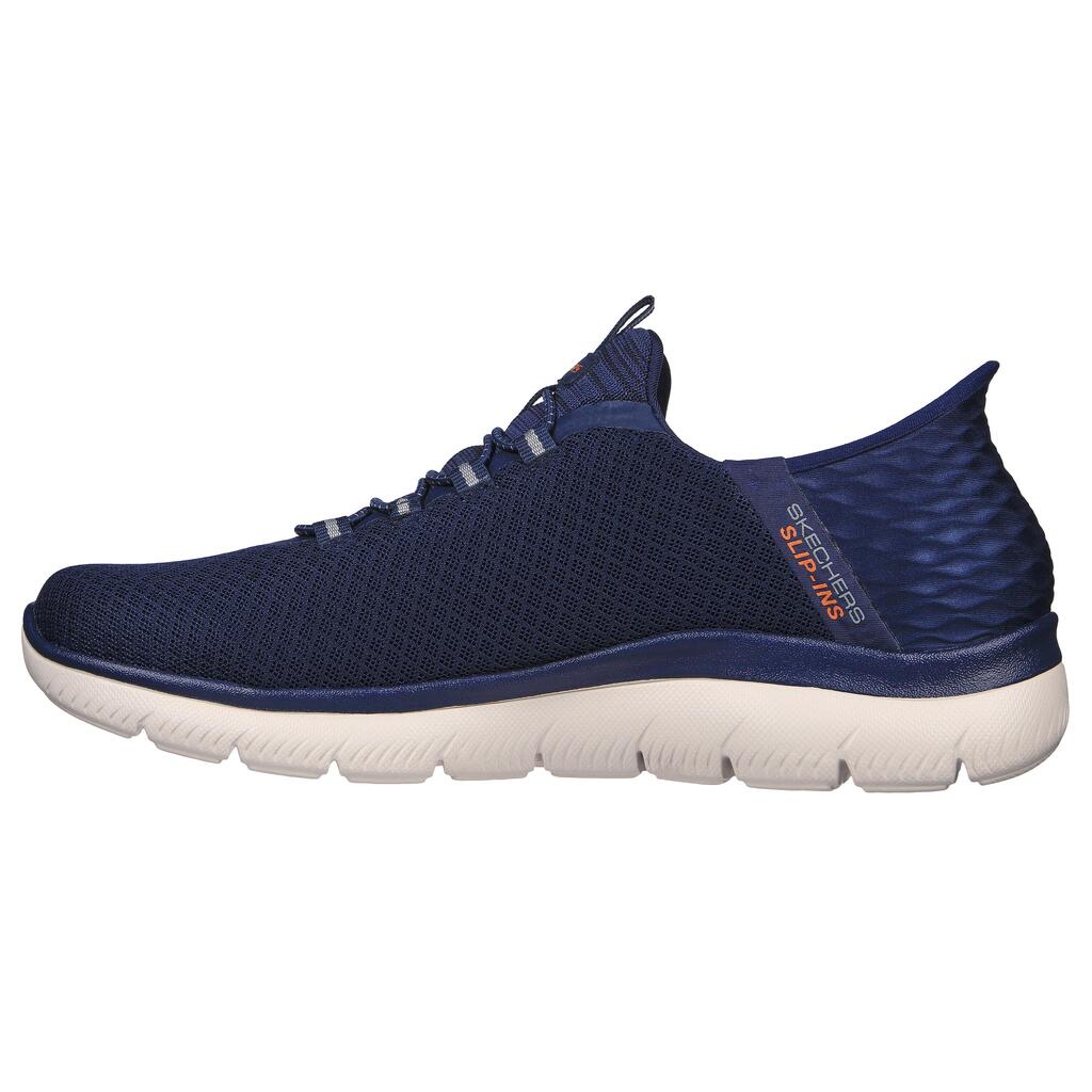 MEN'S SKECHERS SLIP-INS SUMMITS WALKING SHOES - NAVY BLUE