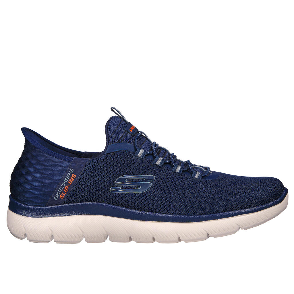 MEN'S SKECHERS SLIP-INS SUMMITS WALKING SHOES - NAVY BLUE