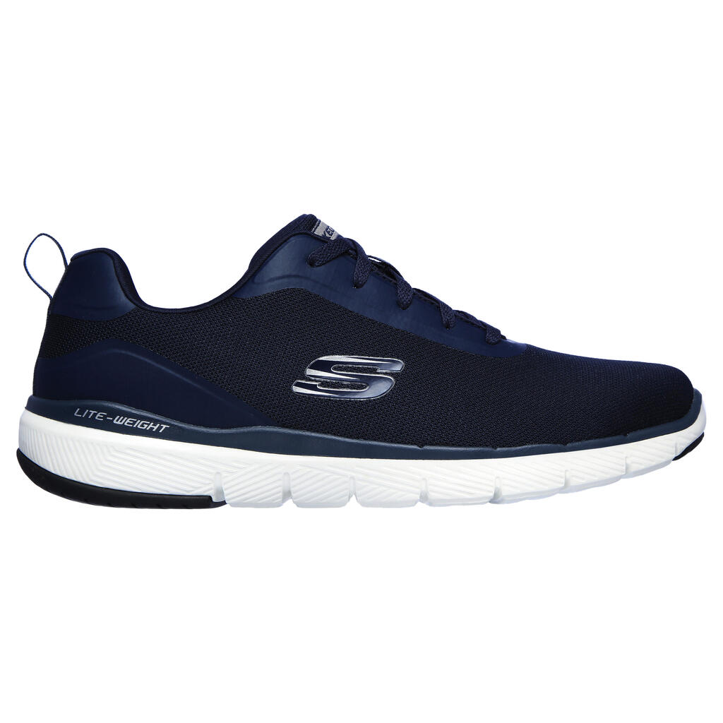 MEN'S SKECHERS FLEX ADVANTAGE LANDESS FITNESS WALKING SHOES - NAVY BLUE