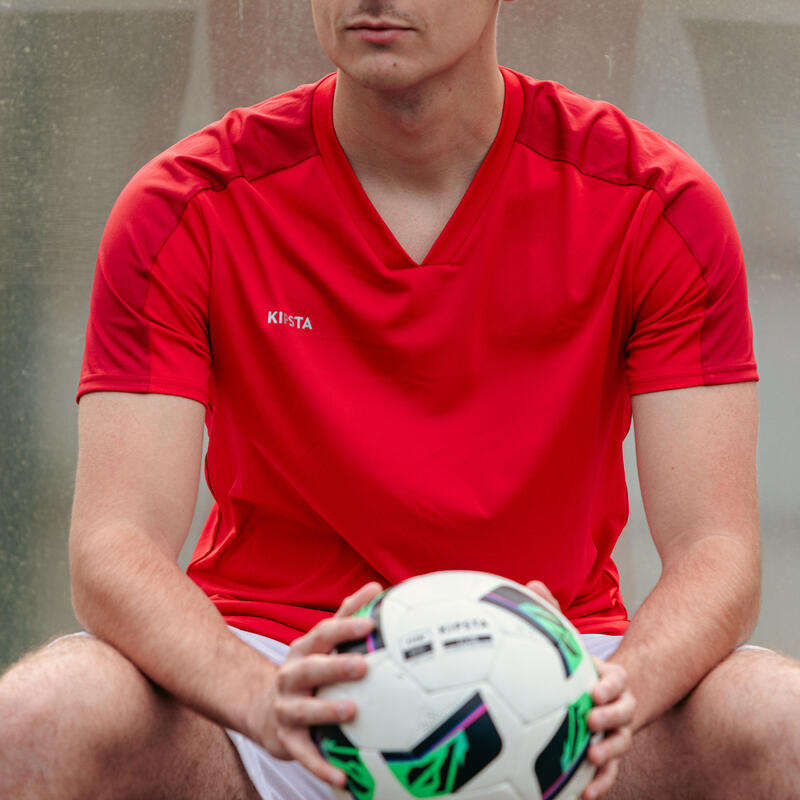 Damen/Herren Fussball Trikot kurzarm - Essentiel rot