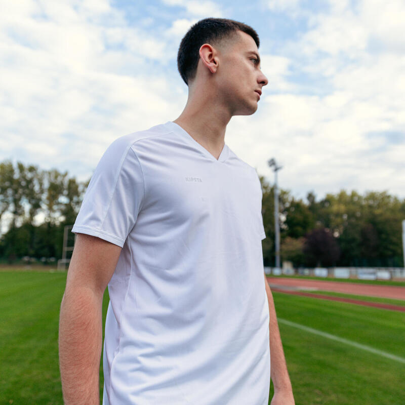 Camiseta de Fútbol Adulto ESSENTIEL manga corta blanco