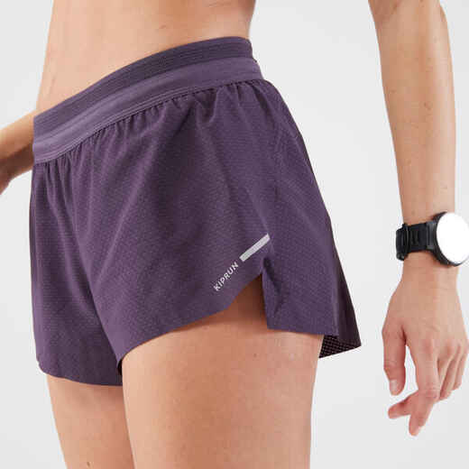 
      Kratke hlače za trčanje Kiprun Run 900 Light ženske tamnoljubičaste
  