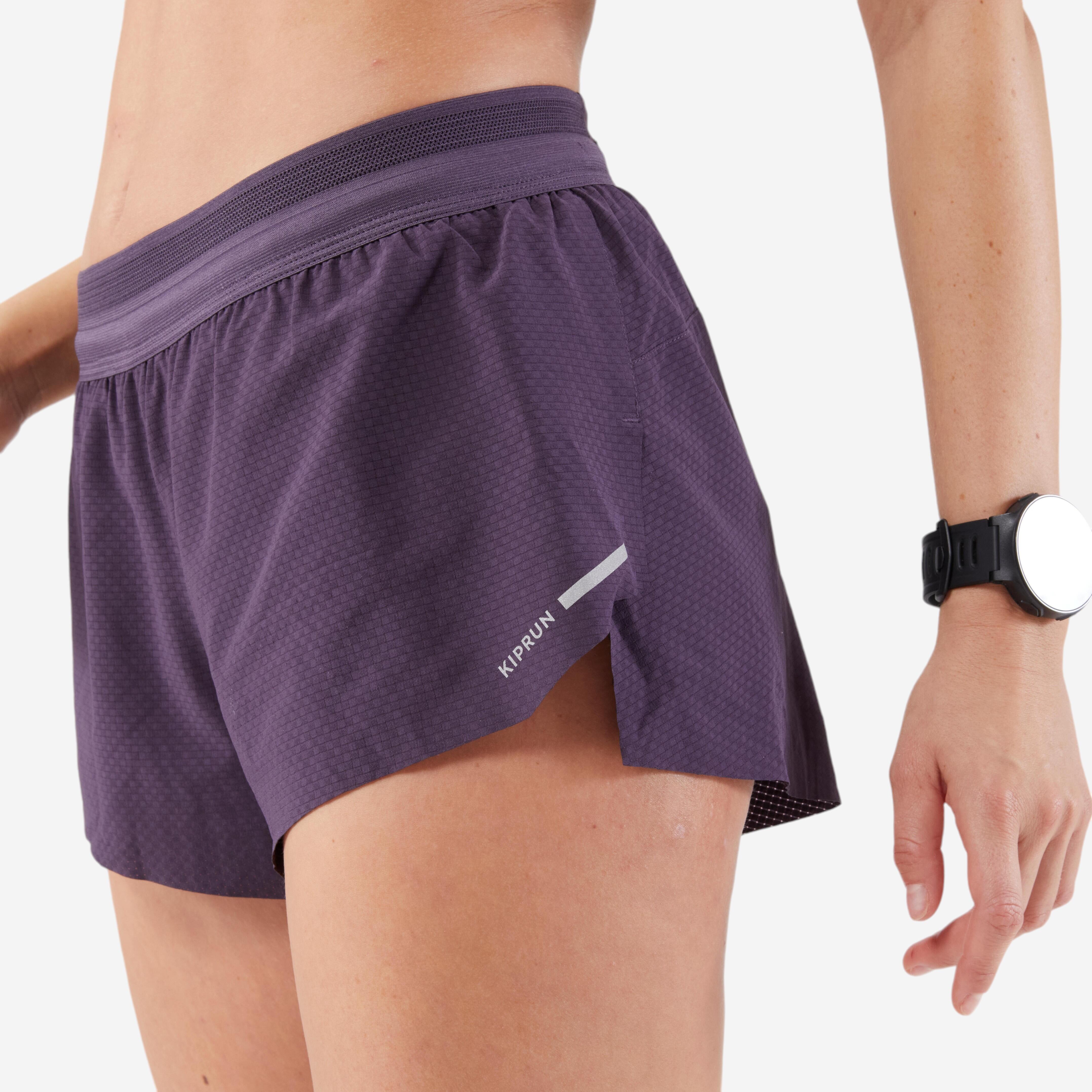 Kiprun - Short Running & Trail Léger Femme - Kiprun Run 900 Light Violet Foncé - Short - Running Trail Athletisme - Violet - 40m - Decathlon