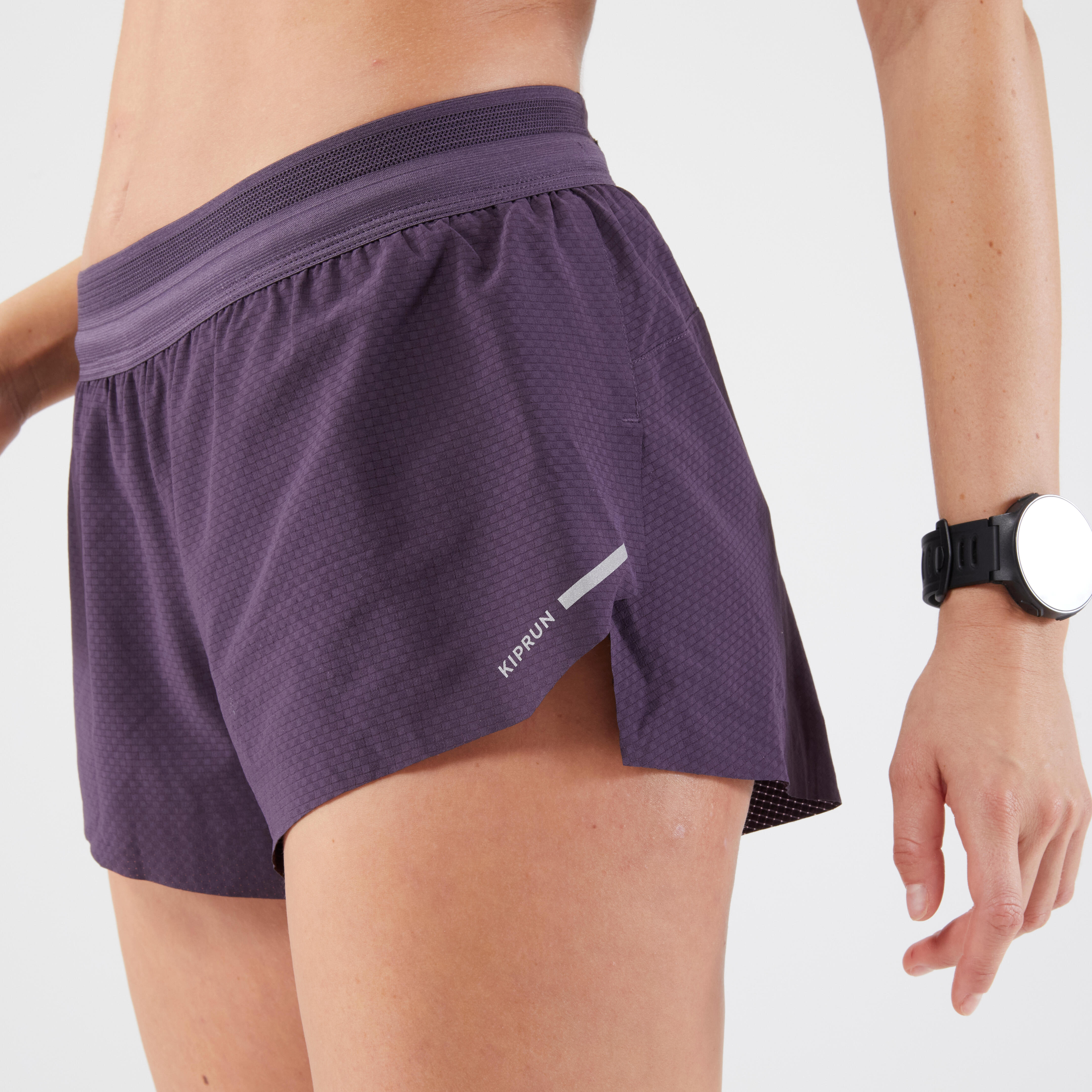 KIPRUN Pantaloncini da corsa e trail leggeri da donna - Run 900 Light viola scuro