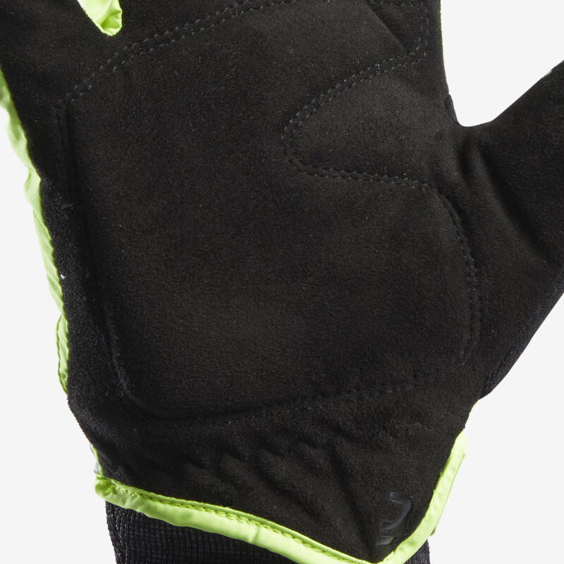 GANTS VELO ENFANT 500 HIVER JAUNE FLUO