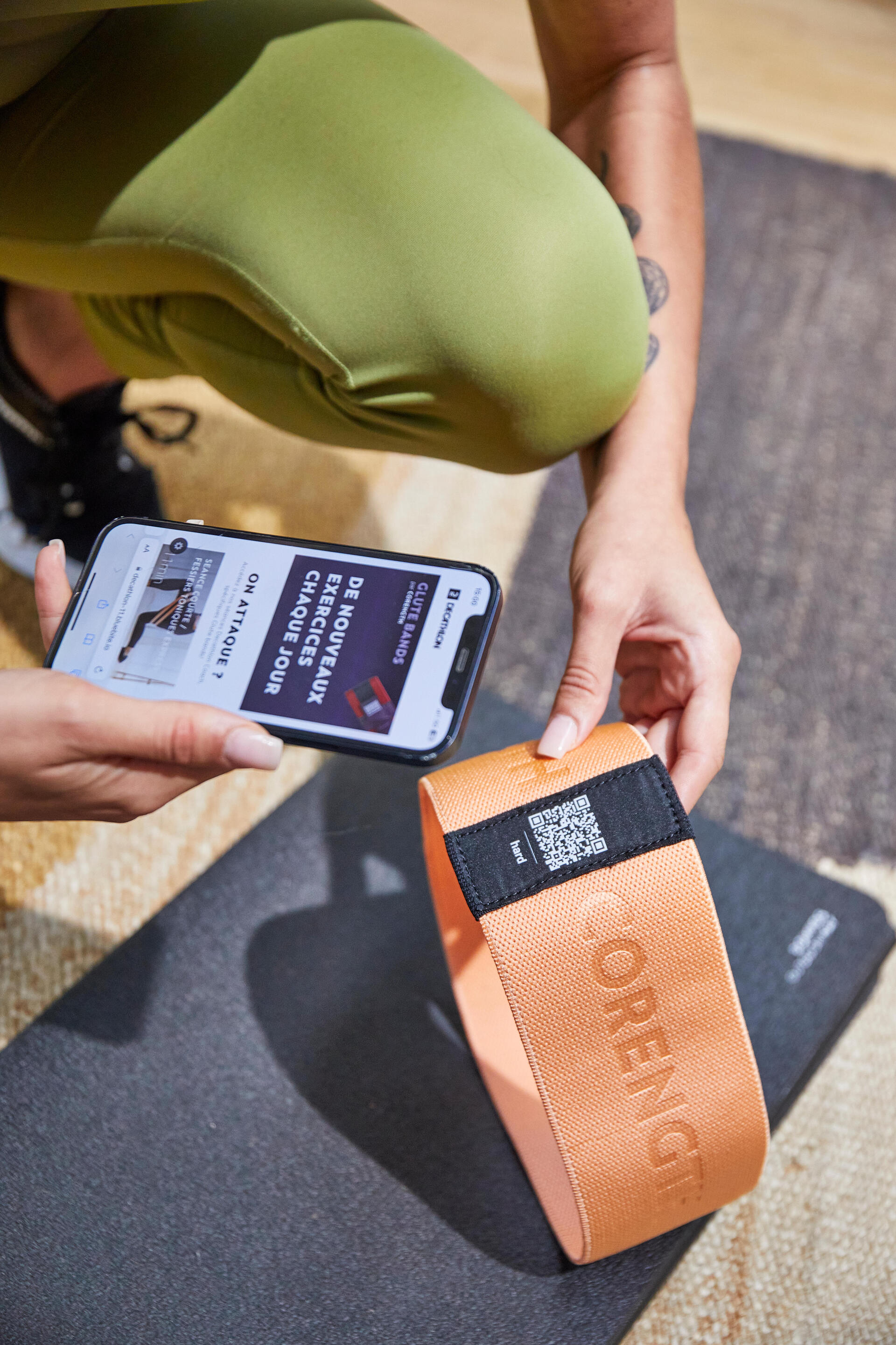 Glute Workout Domyos Glute Band Fabric Glute Resistance Bands Tri