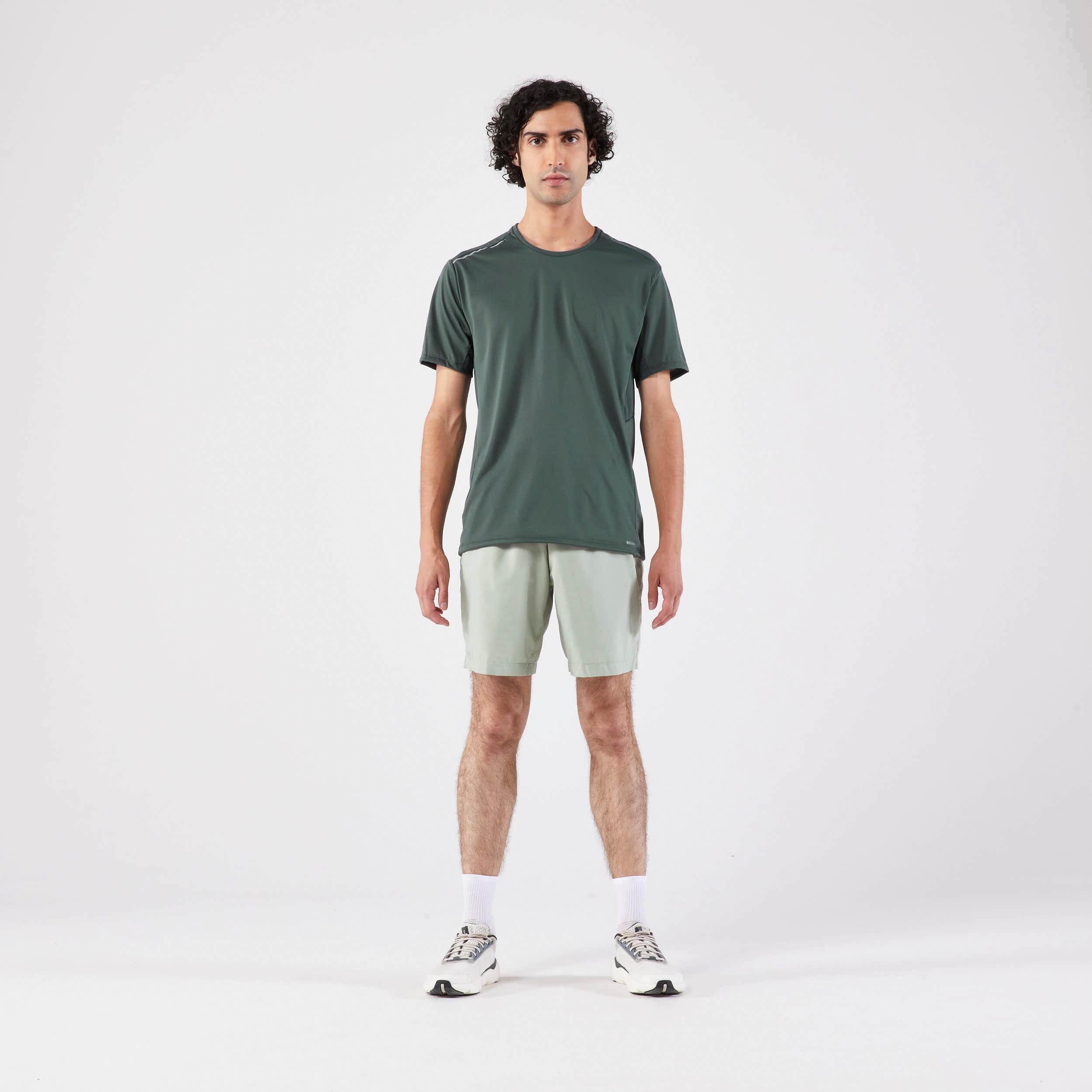 Dry+ Men's Running Breathable Tee-Shirt - Dark Green 2/5