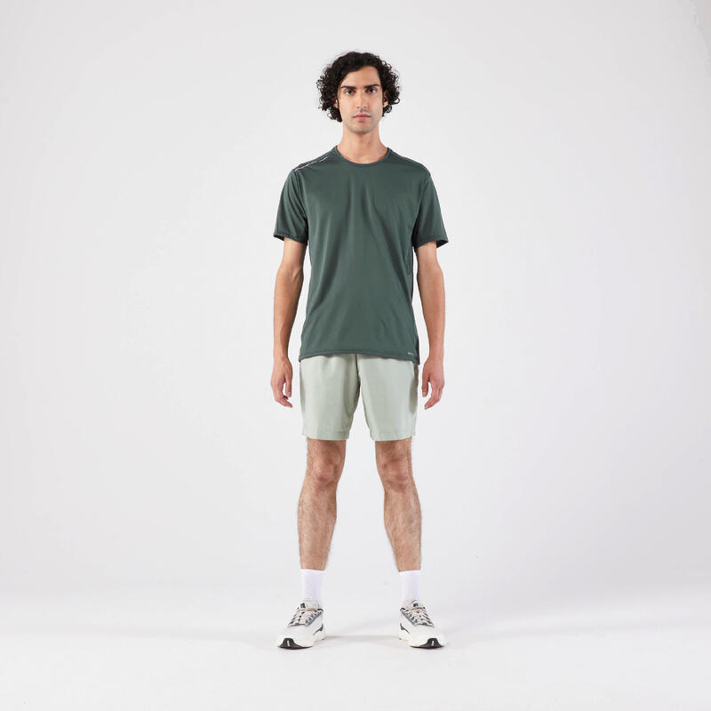 Dry+ Men's Running Breathable Tee-Shirt - Dark Green