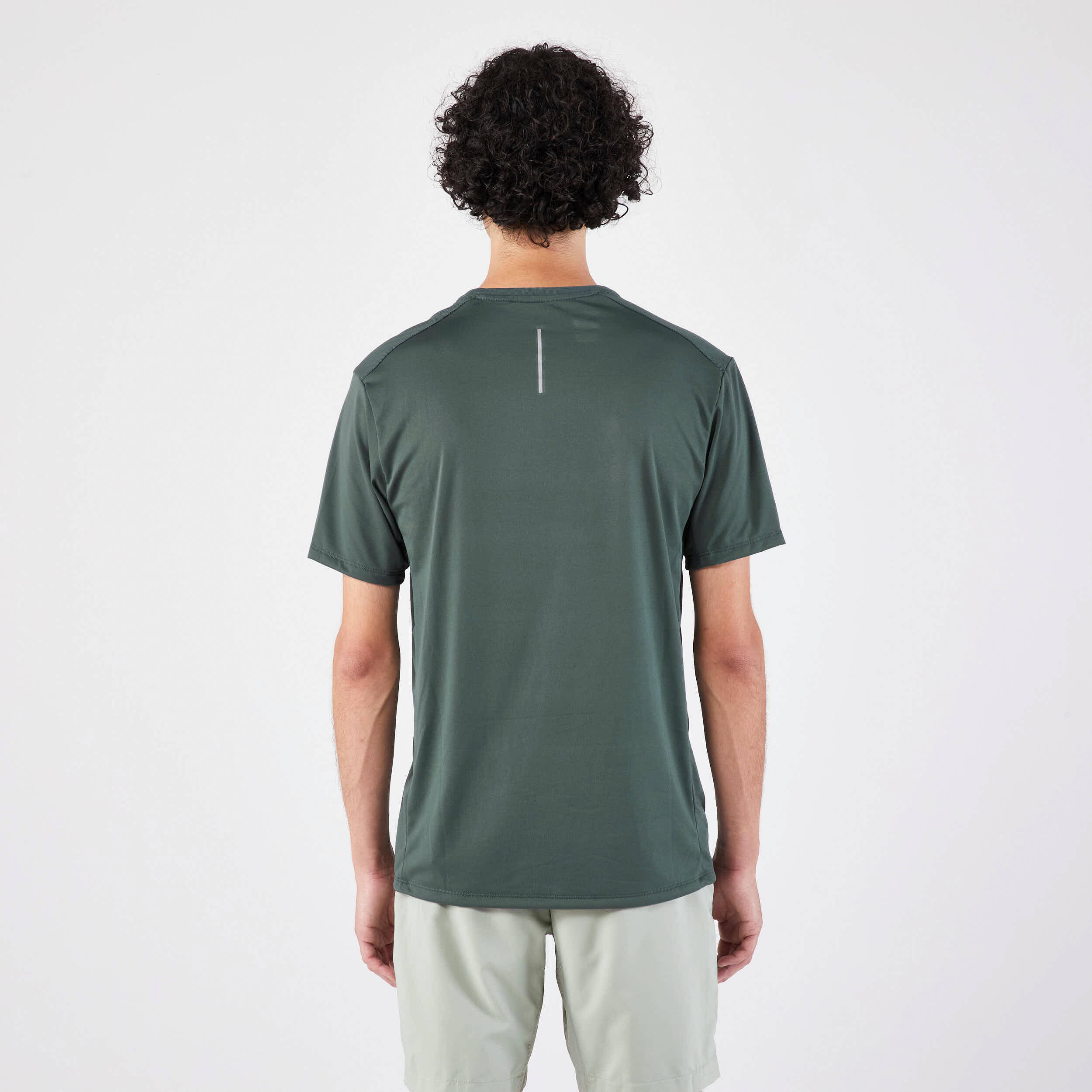 Men Running T-Shirt, Quick Dry, Crew Neck - Dark Green -  3