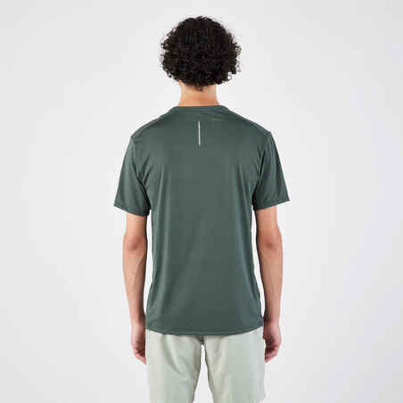 Vyriški orui laidūs bėgimo marškinėliai „Dry+“, tamsiai žali
