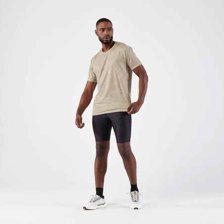 Men's Running Breathable T-shirt KIPRUN Run 500 Dry+ Graph Lin