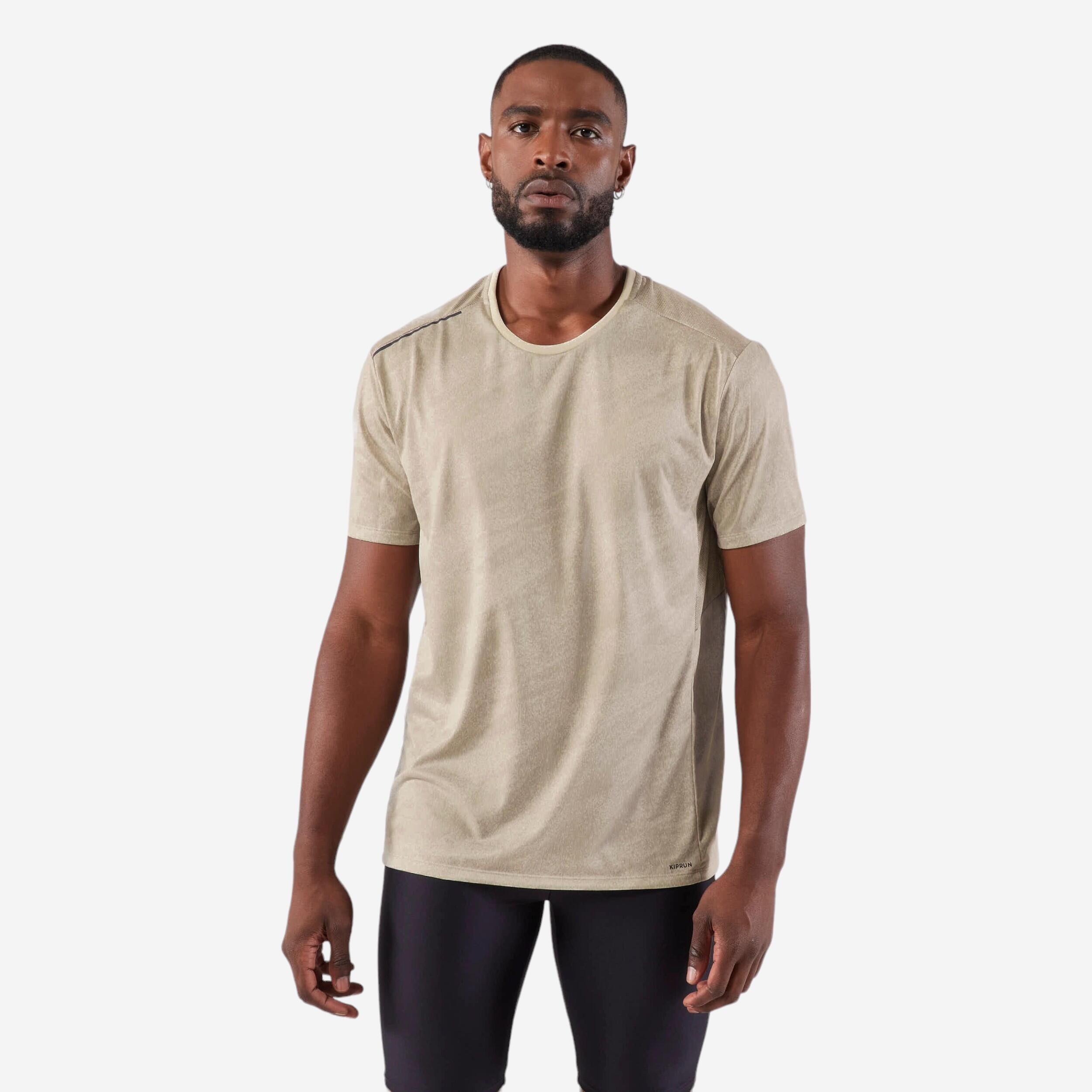 T shirt de running respirant Homme KIPRUN Run 500 Dry + Graph Lin KALENJI