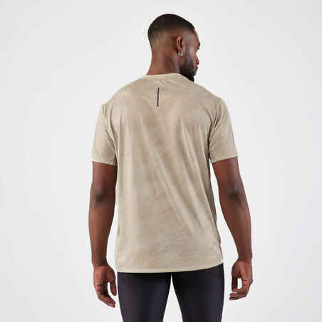 Men's Running Breathable T-shirt KIPRUN Run 500 Dry+ Graph Lin
